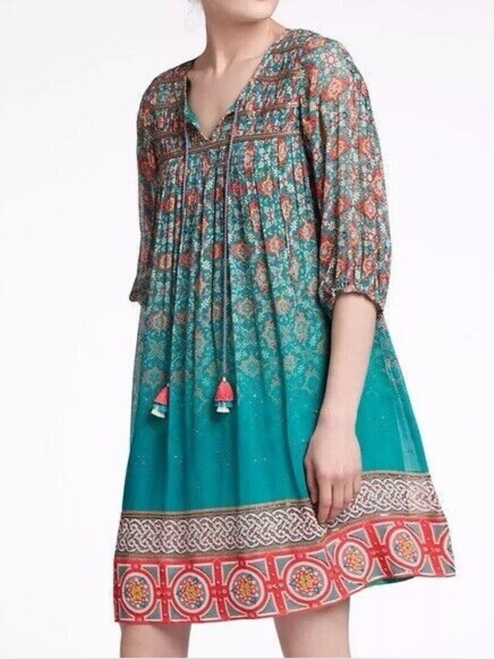 Anthropologie Tanvi Kedia beautiful Beaded Boho dress: Medium.